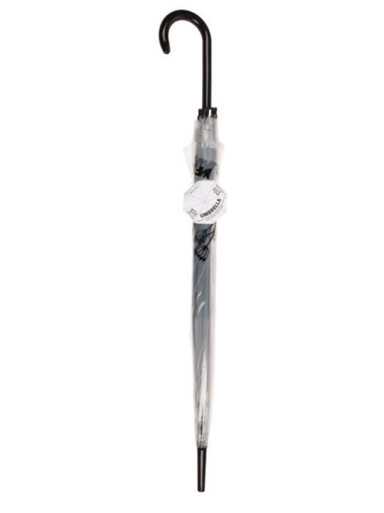 Clear Stick Umbrella Automatic Open Be Happy