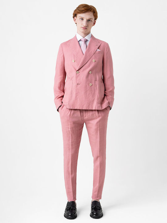 Sommer Herrenanzug Pink