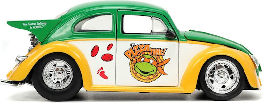 Jada Toys Teenage Mutant Ninja Turtles 1959 VW Käfer Drag Fahrzeug Replik in Maßstab 1:24