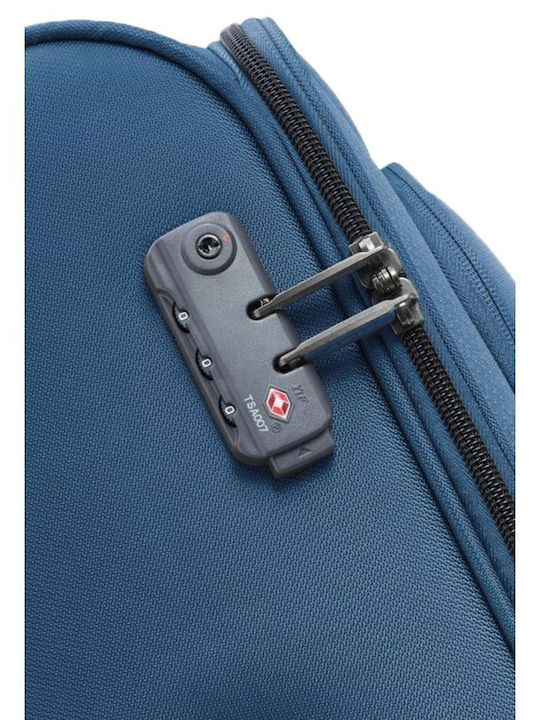 Delsey Caracas Βαλίτσα Ταξιδίου Καμπίνας Υφασμάτινη Μπλε με 4 Ρόδες Ύψους 55εκ.