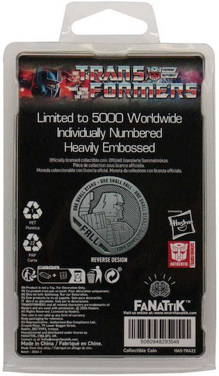 Transformers Collectable Coin 40th Anniversary 4cm