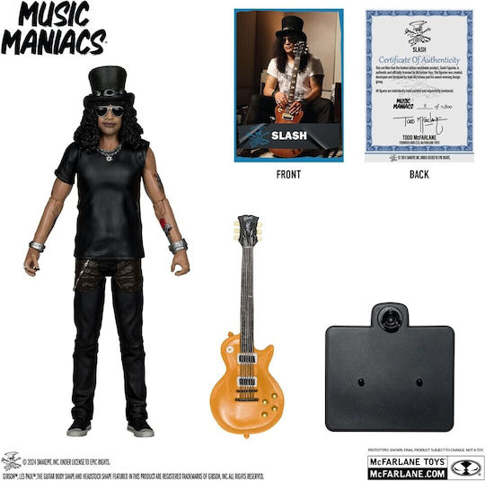 Mcfarlane Toys Music Maniacs Slash Action Figure height 15cm