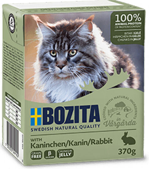 Bozita Feline Υγρή Τροφή για Ενήλικες Γάτες σε Φακελάκι με Κουνέλι χωρίς Σιτηρά & Γλουτένη 370gr