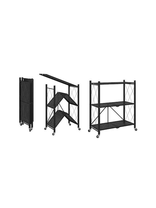 Black Bookcase 125x71x35cm