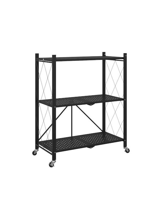Black Bookcase 125x71x35cm