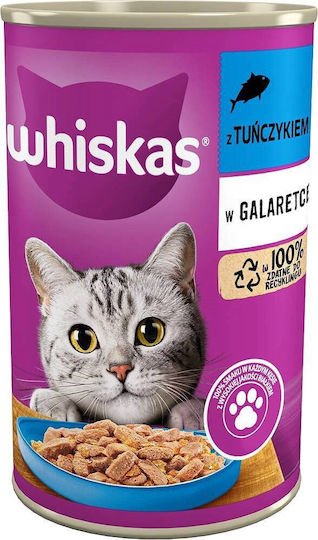 Whiskas Dose Nassfutter für Erwachsene Katzen in Dose mit Fisch 400gr