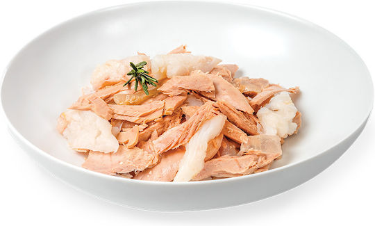 Egeo Pet Food Υγρή Τροφή για Ενήλικες Γάτες σε Κονσέρβα με Τόνο χωρίς Σιτηρά 85gr