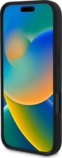 DKNY Logo Umschlag Rückseite Silikon / Kunststoff Schwarz (iPhone 16)