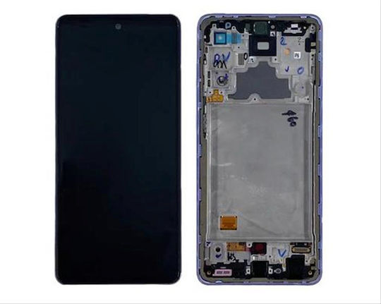 Samsung Οθόνη mit Touch-Mechanismus für Galaxy A72 (Lila)