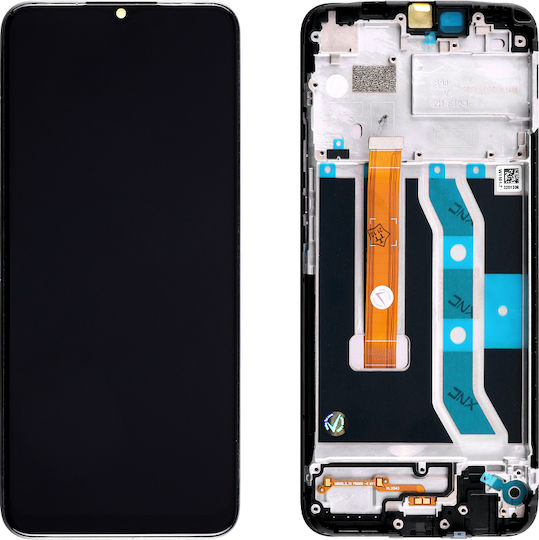 Οθόνη mit Touch-Mechanismus und Rahmen für Realme C11 (Schwarz)