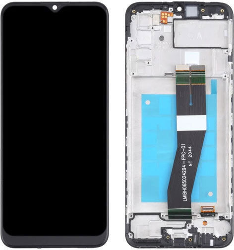 Screen with Touch Mechanism and Frame for Galaxy A02s (Black)