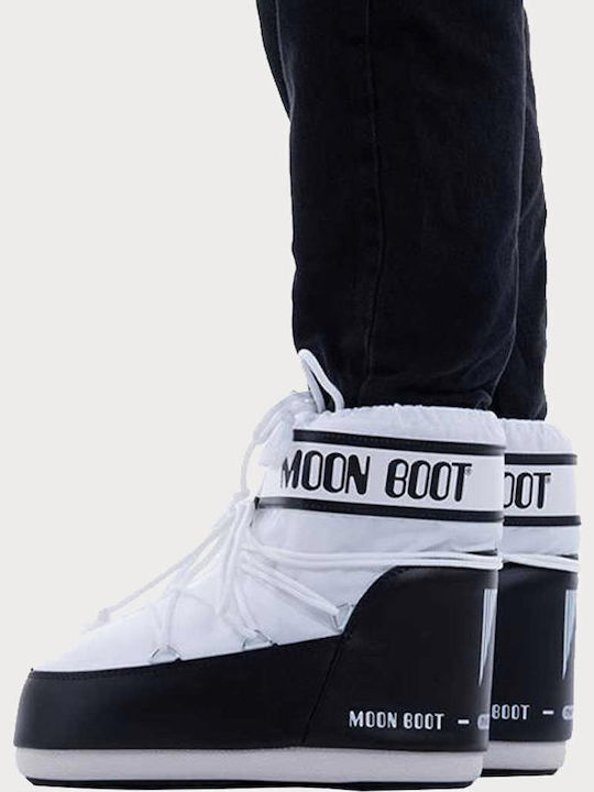 Snow Boots with Laces Icon Low White