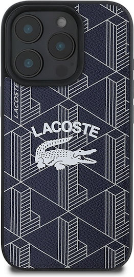Lacoste Monogram Vintage Logo Magsafe Back Cover Plastic Navy Blue (iPhone 16 Pro Max)