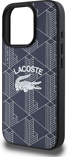 Lacoste Monogram Vintage Logo Magsafe Back Cover Plastic Navy Blue (iPhone 16 Pro Max)