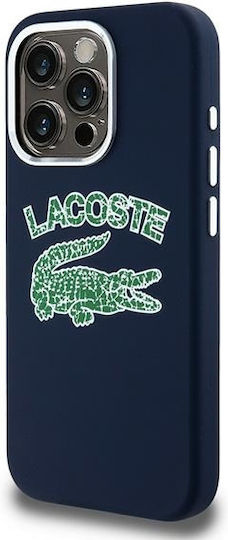 Lacoste Silicone Cracked Logo Magsafe Back Cover Πλαστικό / Σιλικόνης Navy Μπλε (iPhone 15 Pro Max)