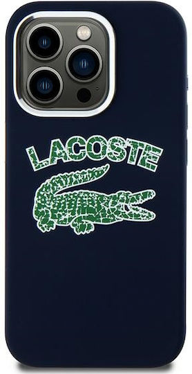 Lacoste Silicone Cracked Logo Magsafe Back Cover Πλαστικό / Σιλικόνης Navy Μπλε (iPhone 15 Pro Max)