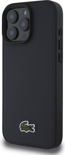 Lacoste Iconic Petit Pique Magsafe Back Cover Plastic Navy Blue (iPhone 16 Pro)