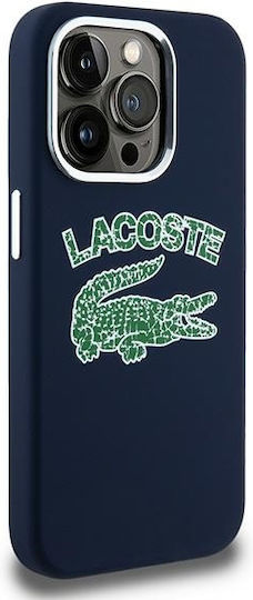 Lacoste Silicone Cracked Logo Magsafe Back Cover Πλαστικό / Σιλικόνης Navy Μπλε (iPhone 15 Pro Max)