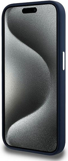 Lacoste Silicone Cracked Logo Magsafe Back Cover Πλαστικό / Σιλικόνης Navy Μπλε (iPhone 15 Pro Max)