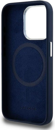 Lacoste Silicone Cracked Logo Magsafe Back Cover Πλαστικό / Σιλικόνης Navy Μπλε (iPhone 15 Pro Max)