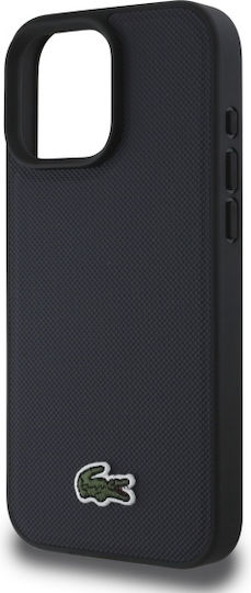 Lacoste Iconic Petit Pique Magsafe Back Cover Plastic Navy Blue (iPhone 16 Pro)