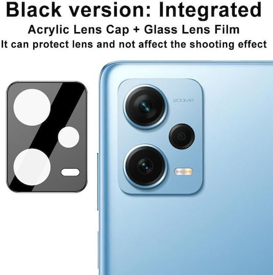 Τζαμάκι Κάμερας Μαύρο για Redmi Note 12 Pro+