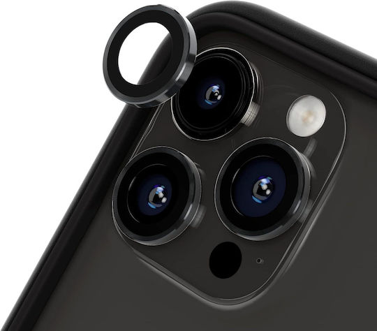 Τζαμάκι Κάμερας Μαύρο για iPhone 15 Pro