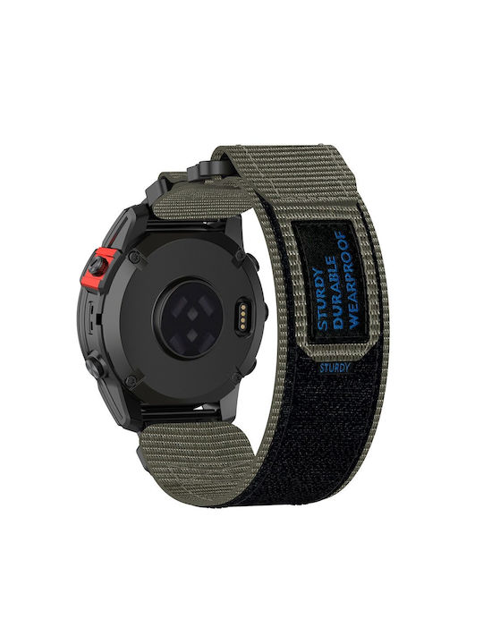 Techsuit Watchband Quickfit Armband Gray (Garmin Fenix 3/3 HR/5X/5X Plus/6X/6X Pro/7X/7X Pro Solar)