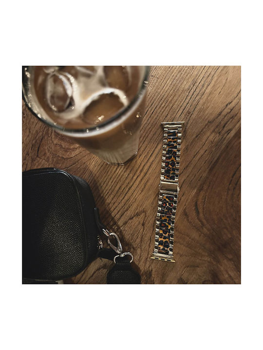 Tech-Protect Modern Metal Leopard Strap Stainless Steel Gold (Apple Watch 38/40/41/42mm)