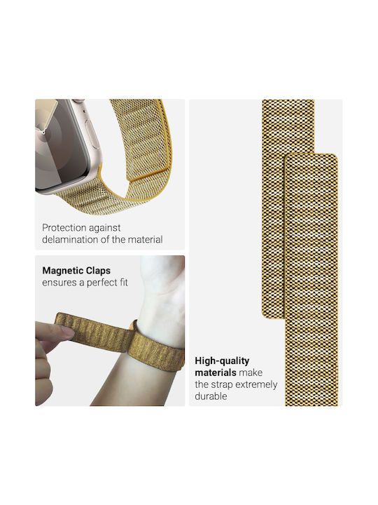 Crong Strap Fabric Yellow (Apple Watch 38/40/41/42mm)