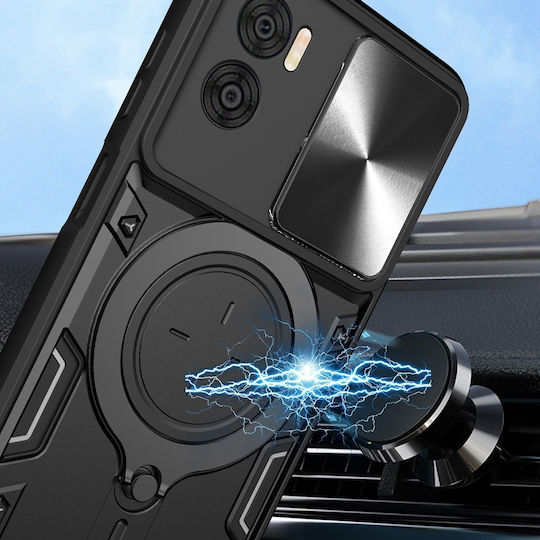 Techsuit Camguard Pro Back Cover Silicone Black (Moto G85)