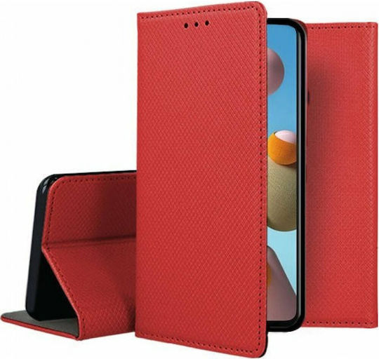 Smart Magnet Book Synthetic Leather Red (Galaxy M53 5G)