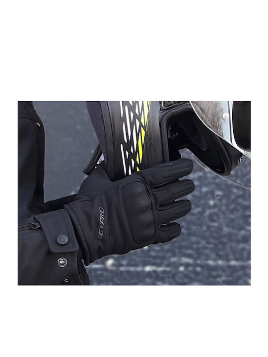 AGVpro Urban-R Χειμερινά Γάντια Μηχανής Softshell Αδιάβροχα Μαύρα