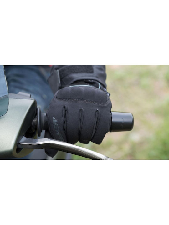 AGVpro Stormex Dry-tex Χειμερινά Ανδρικά Γάντια Μηχανής Αδιάβροχα Μαύρα