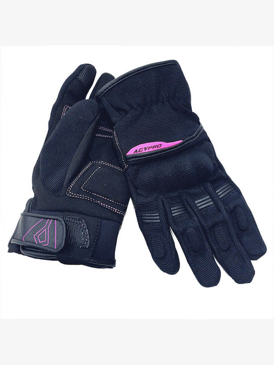 AGVpro Saturn Women's Motorcycle Gloves All Seasons Black/Fuchsia
