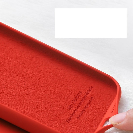 Sonique Liquid Rückseite Umschlag Silikon Rot Huawei Y5p