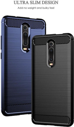 Techsuit Carbon Back Cover Σιλικόνης Μαύρο (Xiaomi Mi 9T / 9T Pro)