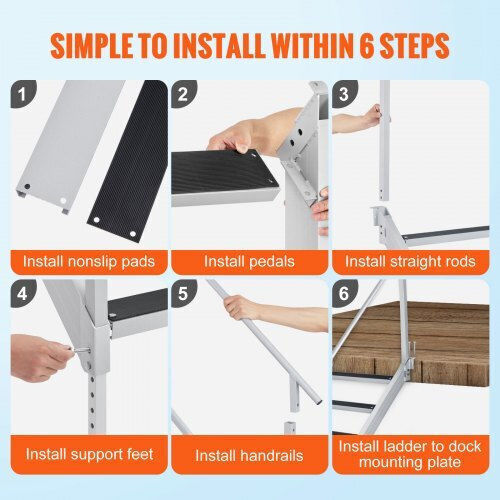 Vevor 4 Steps Boat Ladder