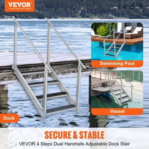 Vevor 4 Steps Boat Ladder
