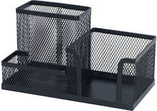 Metalic Organizator de birou în Culoare Negru 1buc 10x10x20cm