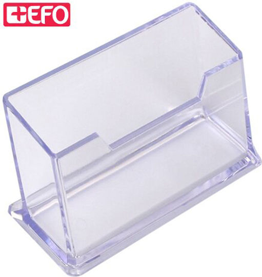 Plastic Card Holder in Transparent Color 10.5x4.7x4.6cm