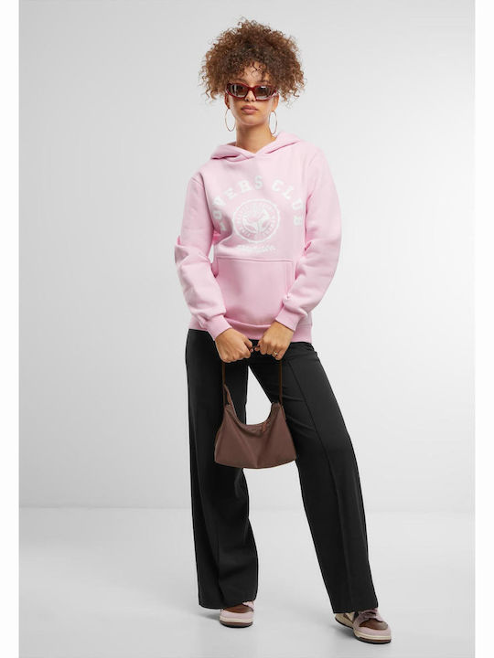 Women's Sweatshirt Hooded Soft Pink