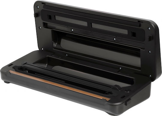 Zafit Vid-110 Pro+ Sigilatoare cu Vid pentru Alimente Lungimea de Sigilare 30 Cm Roll de 300 Cm x 28 Cm Recipient pentru Sticle Tub de Vid Negru Oțel Inoxidabil