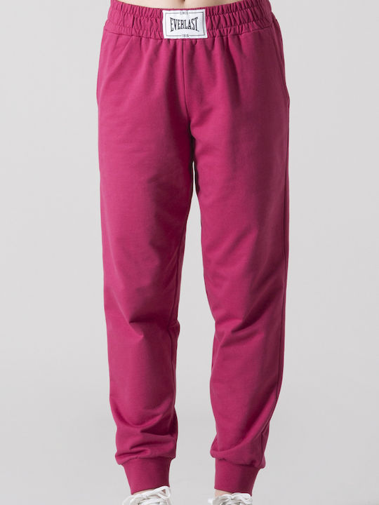 Amaranth Pantaloni de Trening cu elastic Amaranth