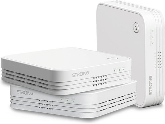 Strong Atria Mesh KIT 1200 v1 Access Point Wi‑Fi 5 Dual Band (2.4 & 5GHz) σε Τριπλό Kit