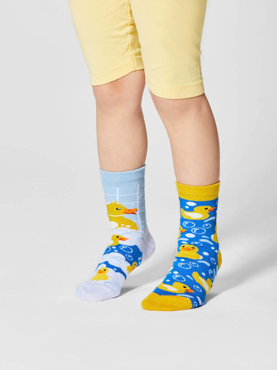 Many Mornings Kids' Socks Knee-High Bath Ducks Multicolour