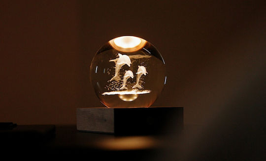 Gingko Light Dekorative Lampe 3D-Illusion Honig