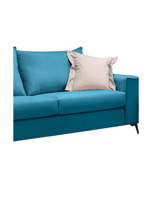 Verona Dreisitzer Sofa Petrol Blau 225x93x100cm