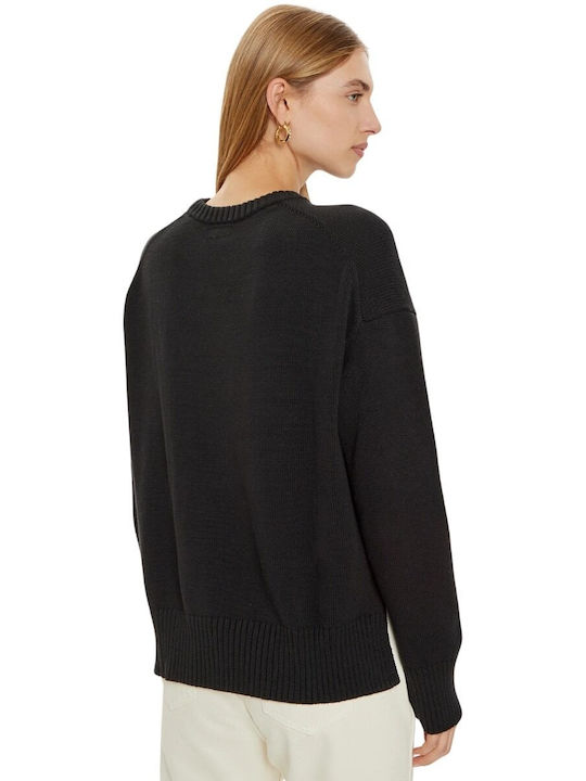 Guess Women's Long Sleeve Sweater Cotton Black