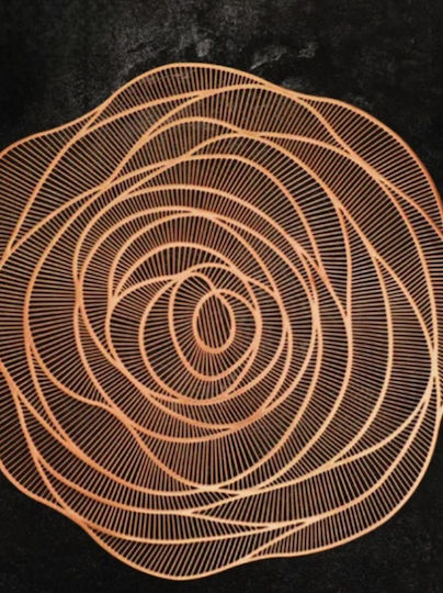 Plastic Pink Placemats 4 Pieces